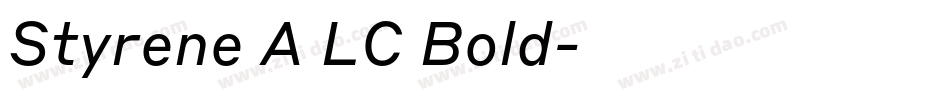 Styrene A LC Bold字体转换